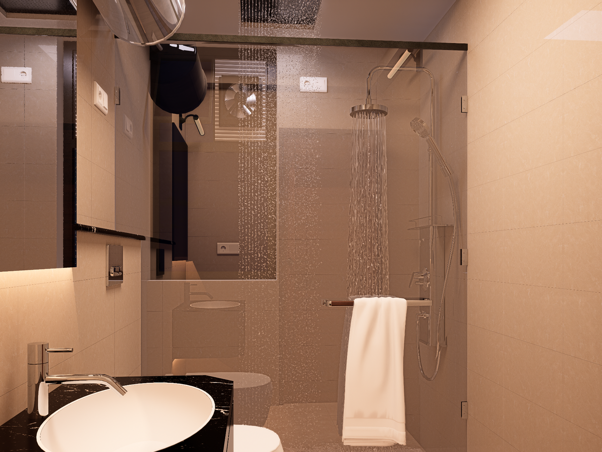 Bathroom with Shower