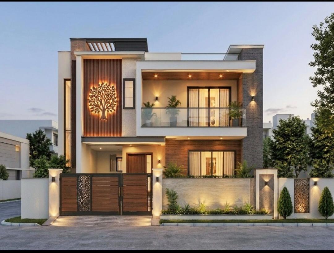 Villa Residence with landscaped gate