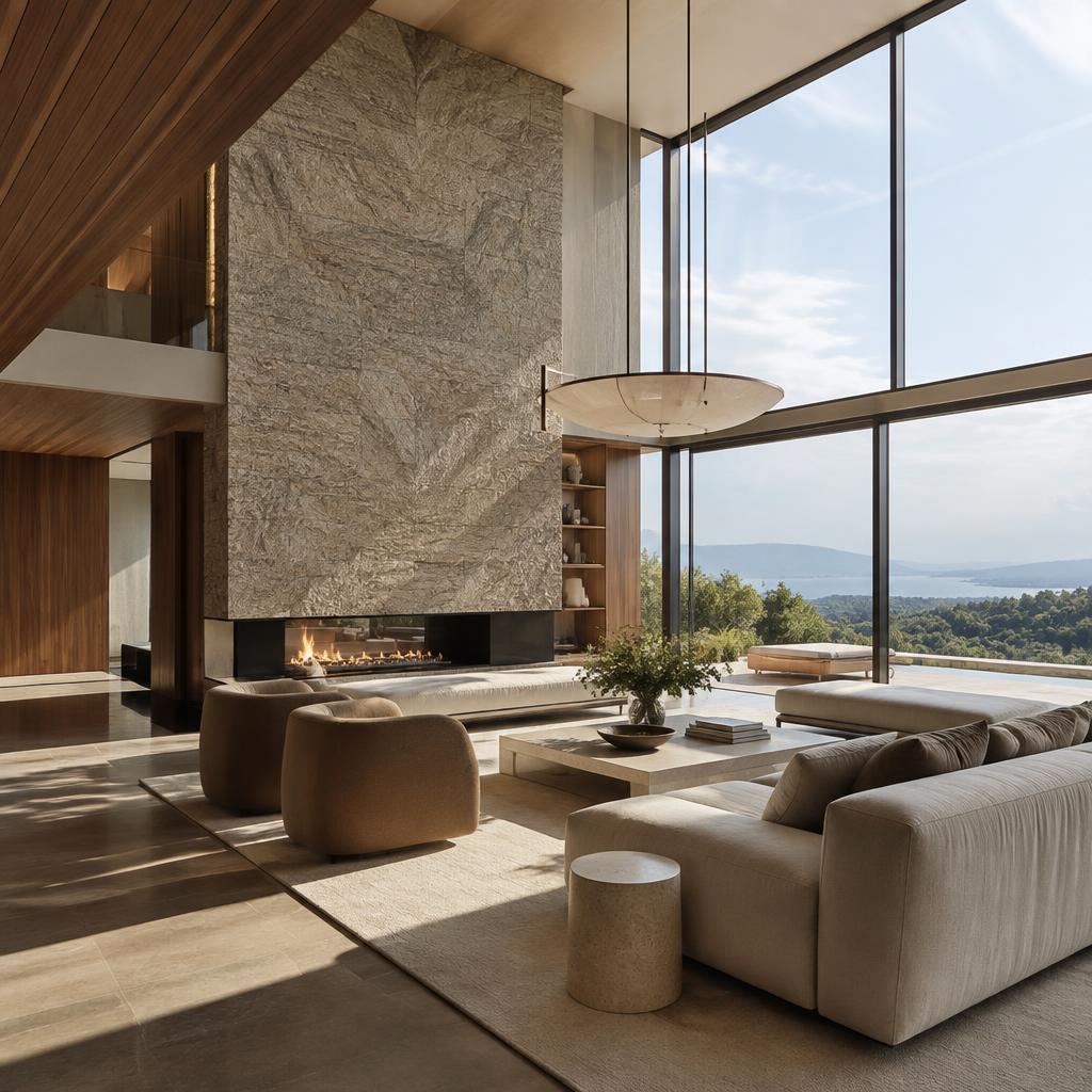 Double-height living room